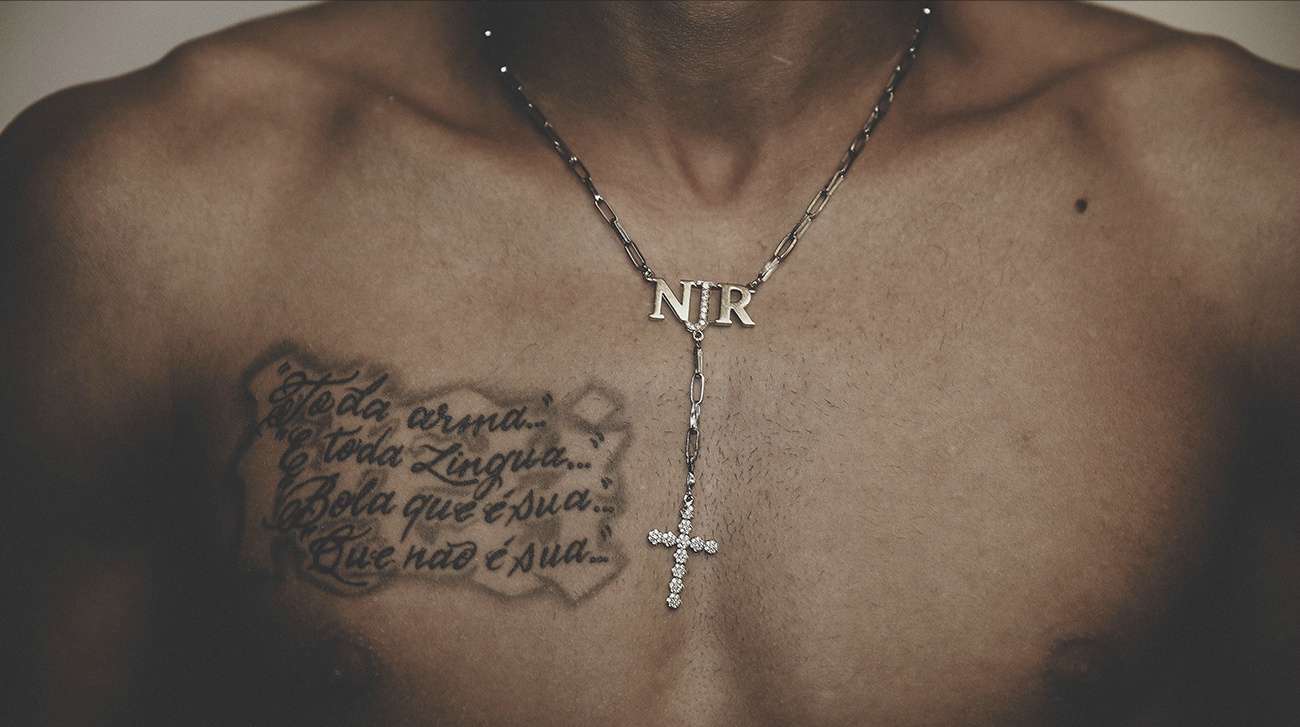 Neymar Jr NJR chest tattoo - NIKE Sportswear Football Soccer World Cup Brasil Brazil 2014 - ManaMedia MANA Production Company Dani Kiwi Meier Portland PDX