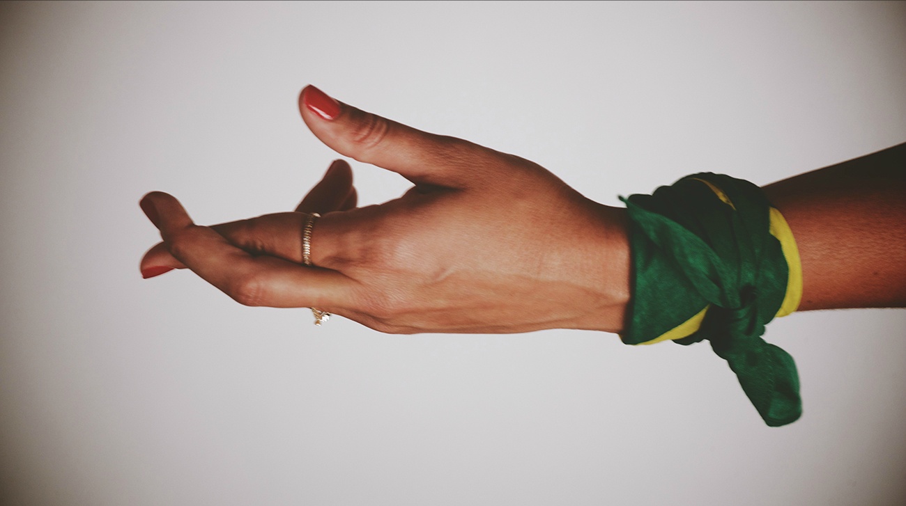 Peace hand flag - NIKE Sportswear Football Soccer World Cup Brasil Brazil 2014 - ManaMedia MANA Production Company Dani Kiwi Meier Portland PDX