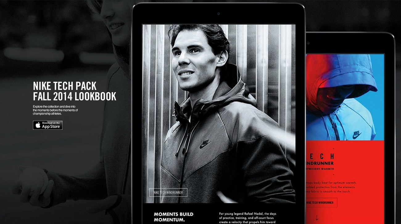 Nike Sportswear Lookbook App Nadal Tennis MANA production company agency Dani Kiwi Meier Global Tour