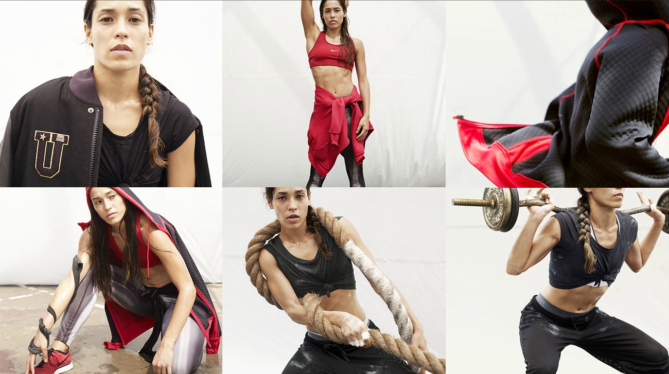 WOMEN RED GRID Brand Identity Nike Creative Development Global Brand Design ManaMedia Portland Dani Kiwi Meier Sportswear 365